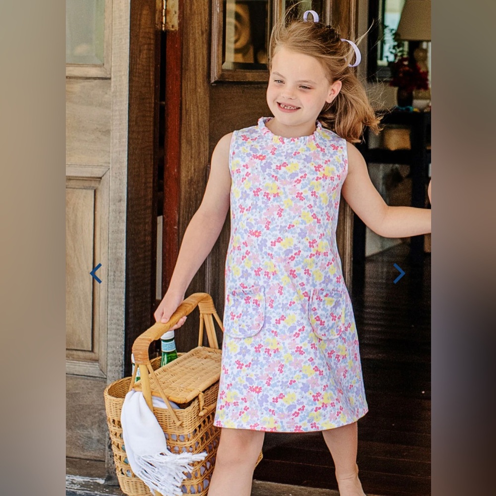 The Beaufort Bonnet Company Lizzie’s Leisure Dress in Coral Gables Garden  print